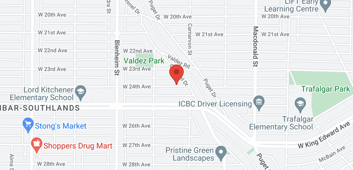 map of 3079 W 24TH AVENUE